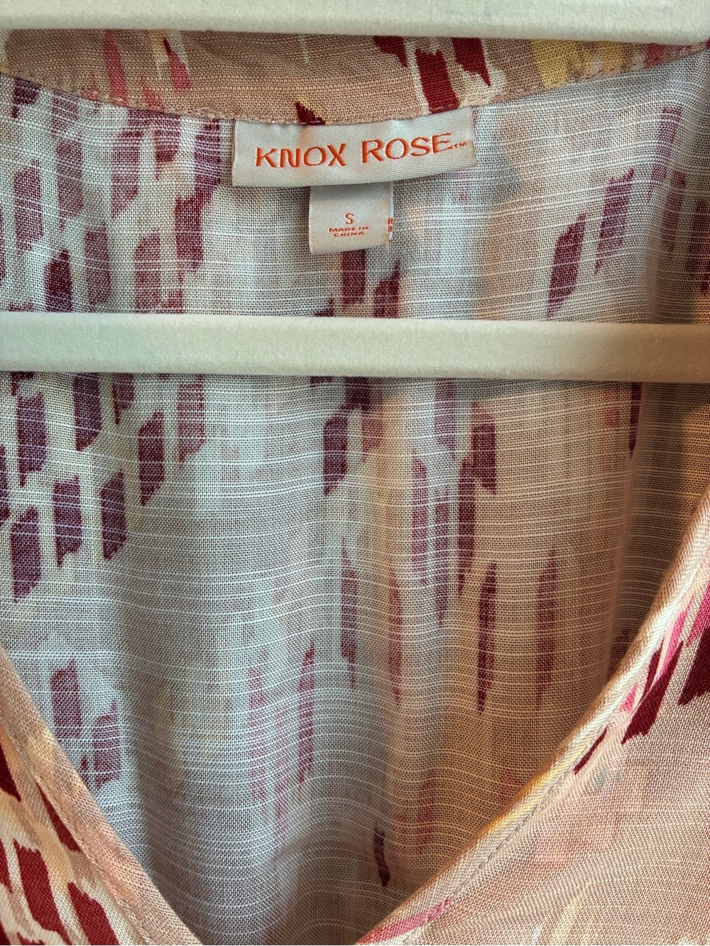 Knox Rose Pink Ikat Boho Midi Dress | Size Small - Picture 3 of 9